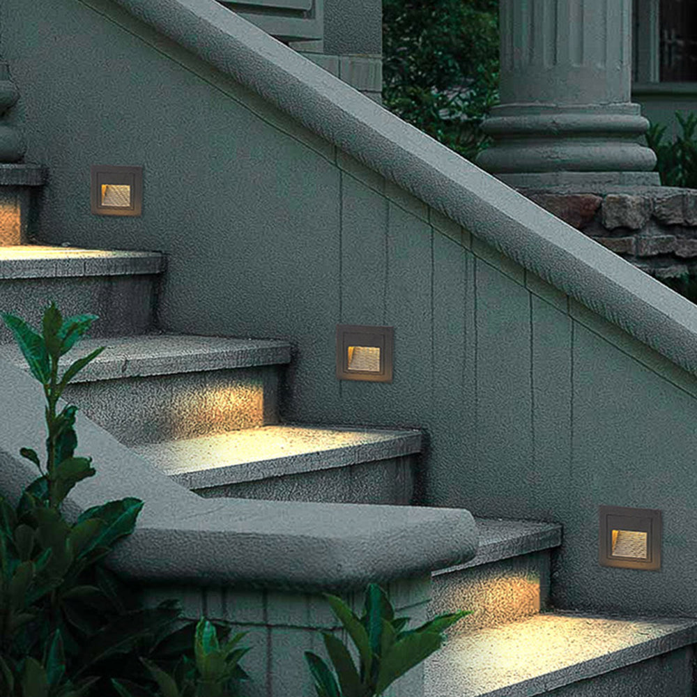 Recessed LED Outdoor Step and Path Wall Light - Arrielight