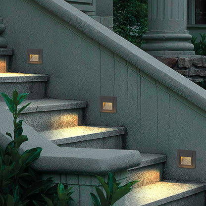 Recessed LED Outdoor Step and Path Wall Light - Arrielight