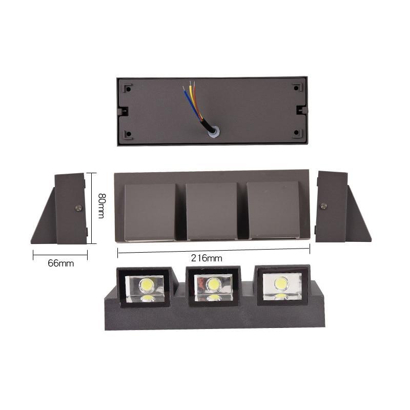 Geometric Metal LED Outdoor Wall Light, Up and Down - Arrielight
