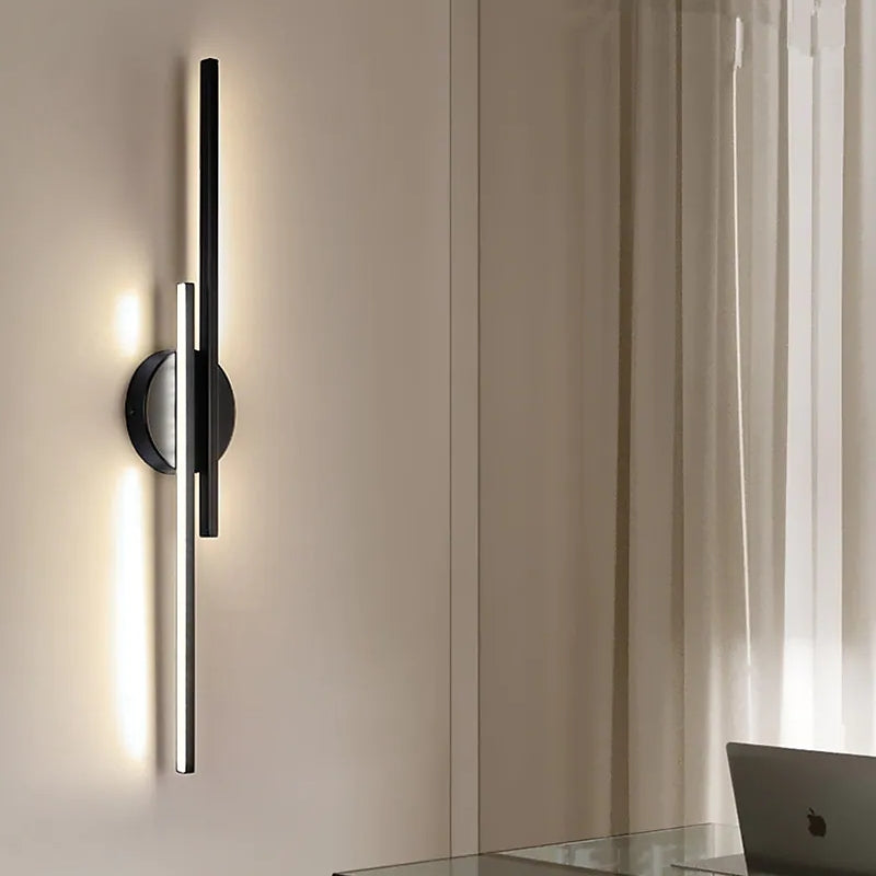 Twin Linear Bar LED Wall Light, Minimalist - Arrielight