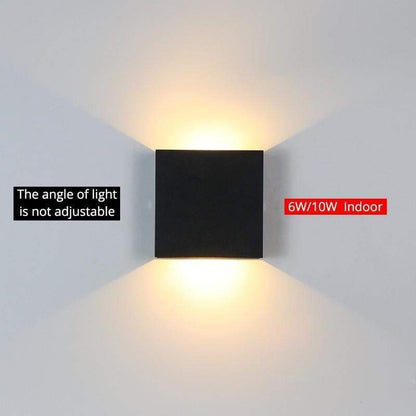 Adjustable Square Up and Down LED Outdoor Wall Light - Arrielight