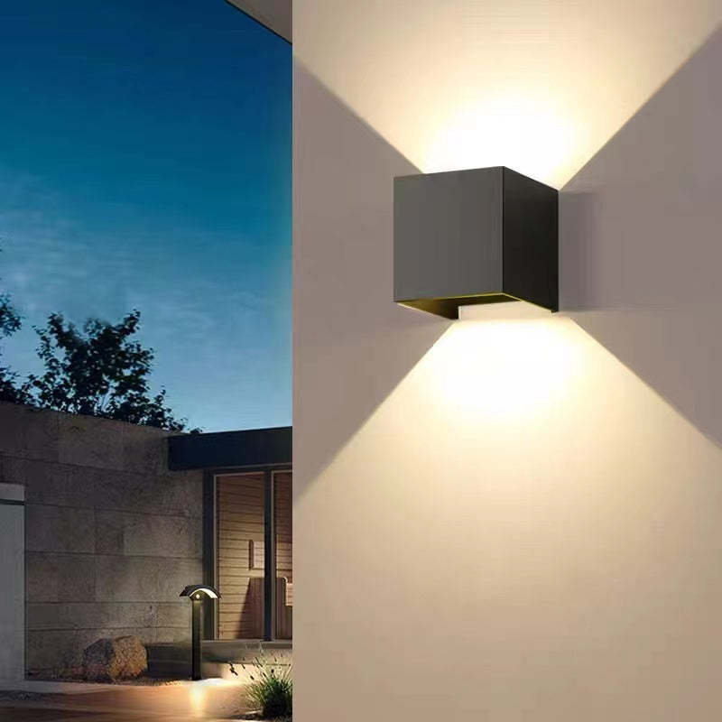 Adjustable Square Up and Down LED Outdoor Wall Light - Arrielight