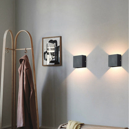 Adjustable Square Up and Down LED Outdoor Wall Light - Arrielight