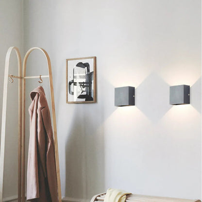 Adjustable Square Up and Down LED Outdoor Wall Light - Arrielight
