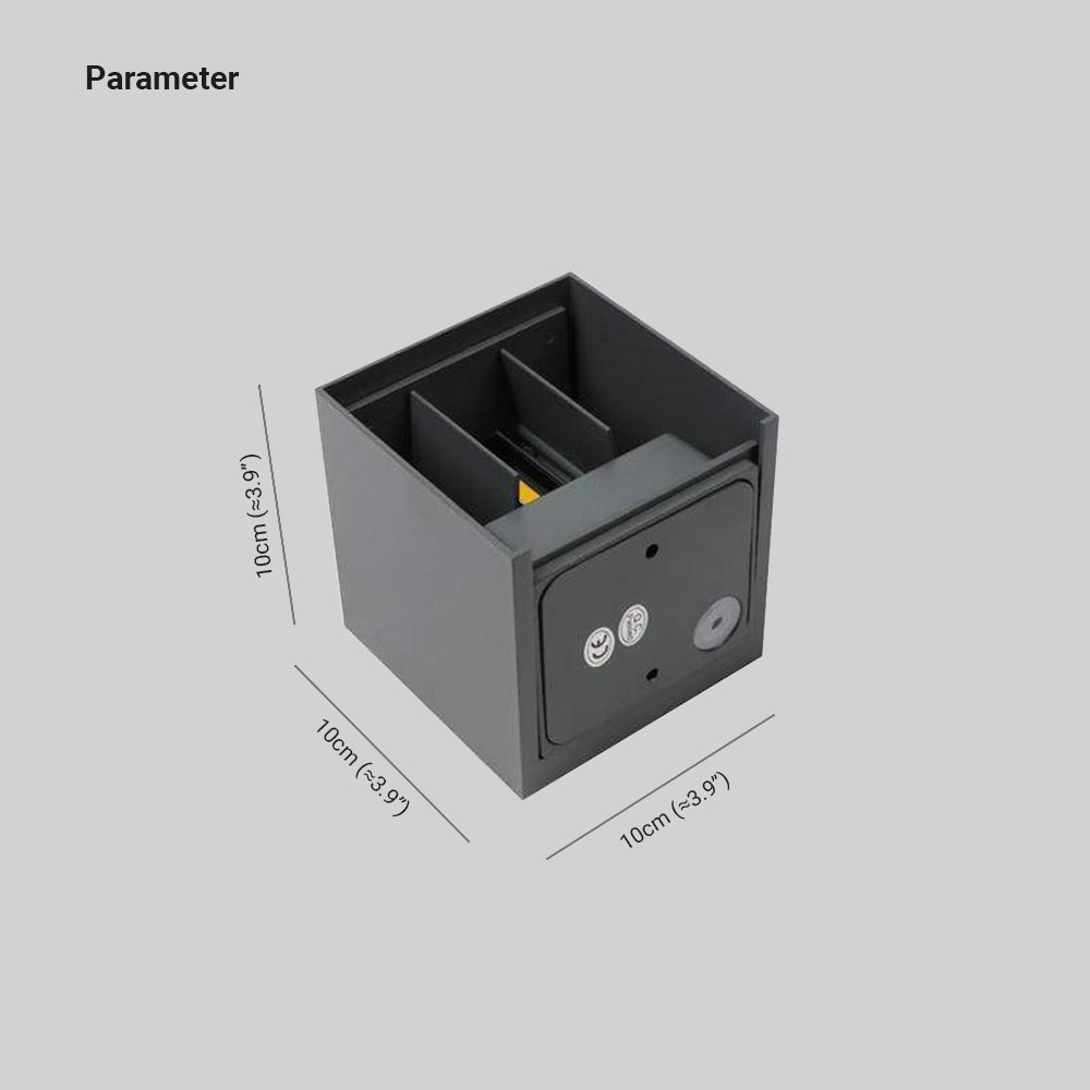 Adjustable Square Up and Down LED Outdoor Wall Light - Arrielight