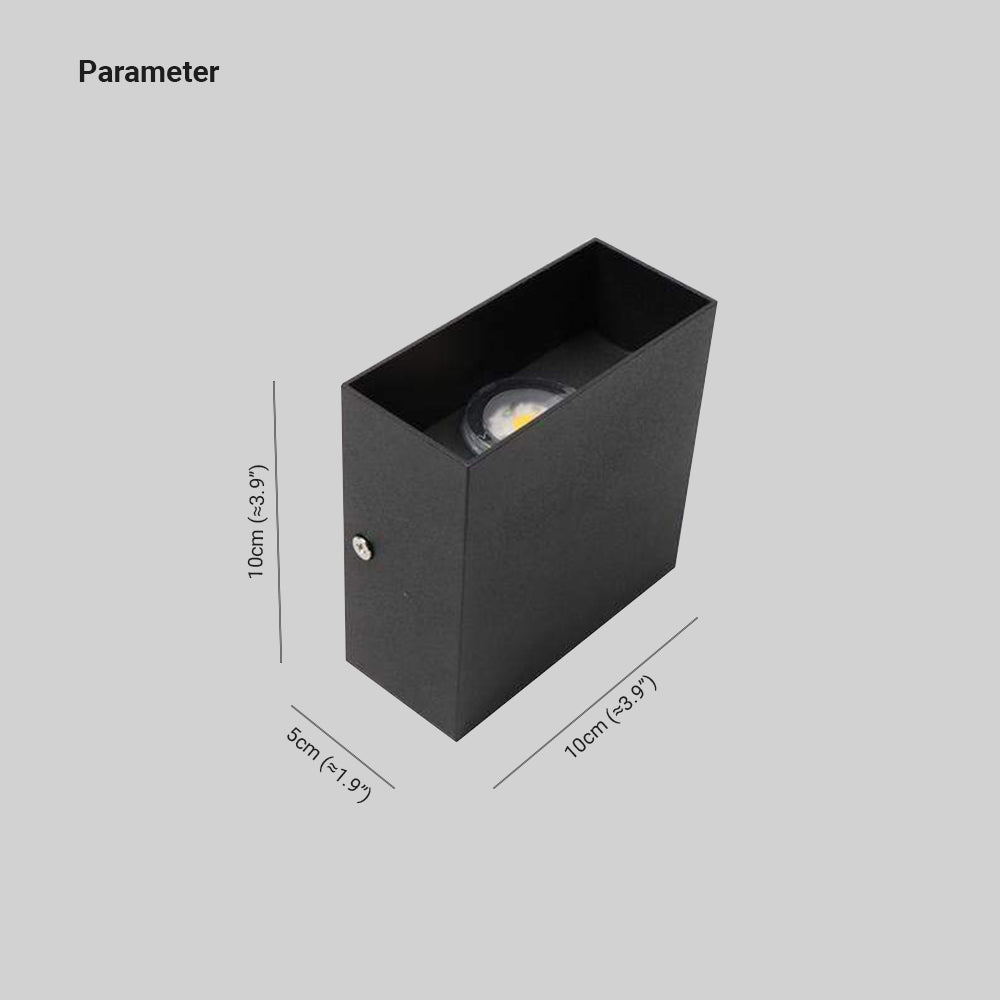 Adjustable Square Up and Down LED Outdoor Wall Light - Arrielight