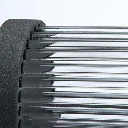 Ribbed Glass Half-Cylinder Outdoor Wall Light - Arrielight
