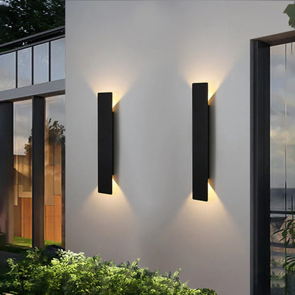 Modern Outdoor LED Wall Light – Up & Down Waterproof Facade Lamp