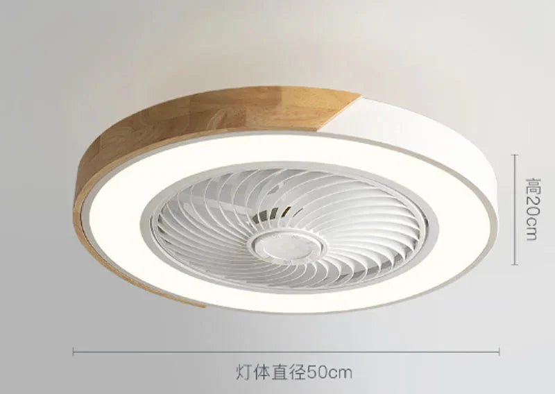 Modern LED Ceiling Light with Built-in Silent Fan and Remote Control – 2-in-1 Lighting and Cooling