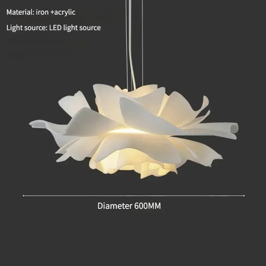 Lotus Flower Pendant Light – Decorative Ceiling Lamp with Layered Shade