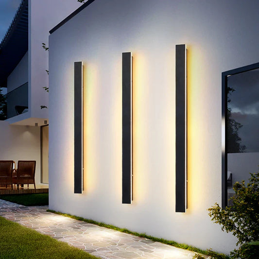 Modern Vertical LED Outdoor Wall Light