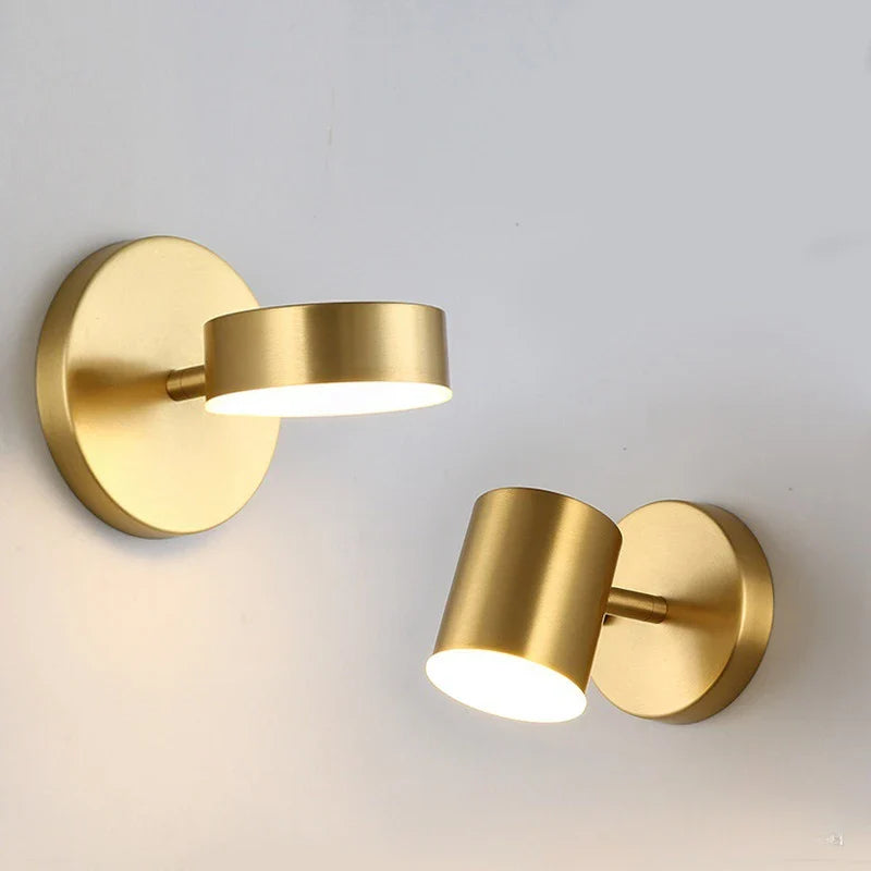 Modern LED Wall Light with Gold Finish