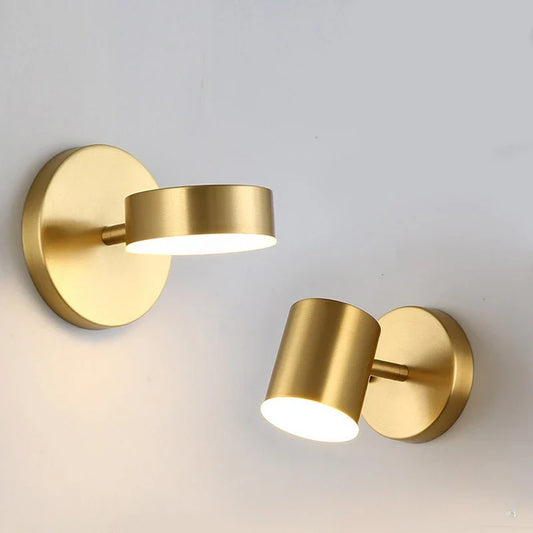 Modern LED Wall Light with Gold Finish
