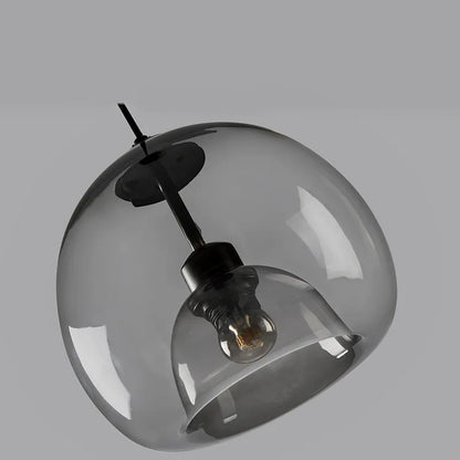 Glass Pendant Light – Industrial Double Shade Design