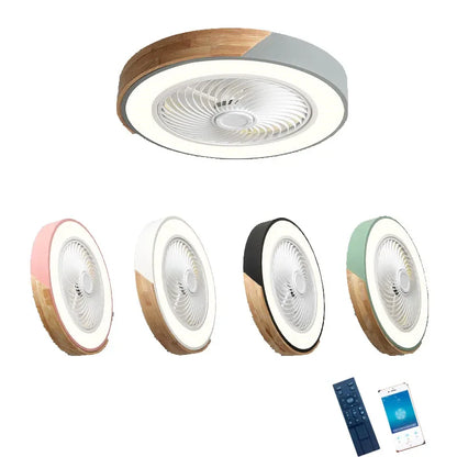 Modern LED Ceiling Light with Built-in Silent Fan and Remote Control – 2-in-1 Lighting and Cooling
