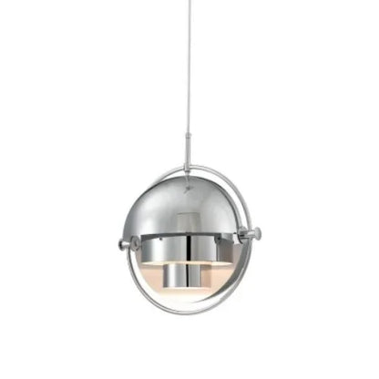 Designer Pendant Light with Metal Shade and Decorative Ring