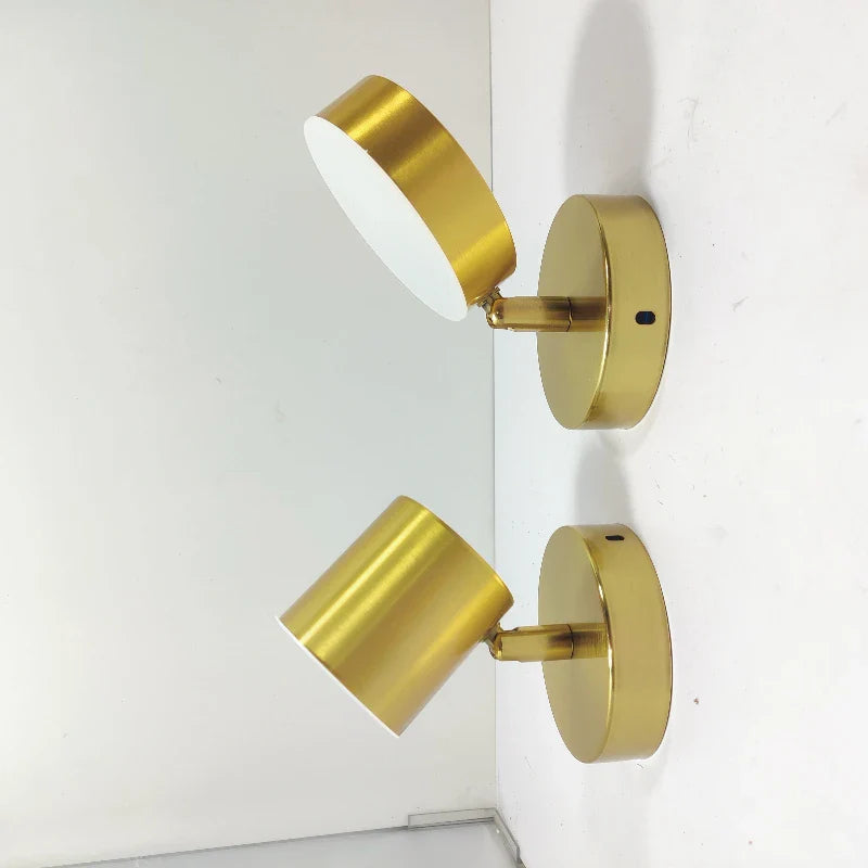 Modern LED Wall Light with Gold Finish