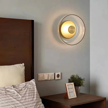 Modern Round Glass Wall Light