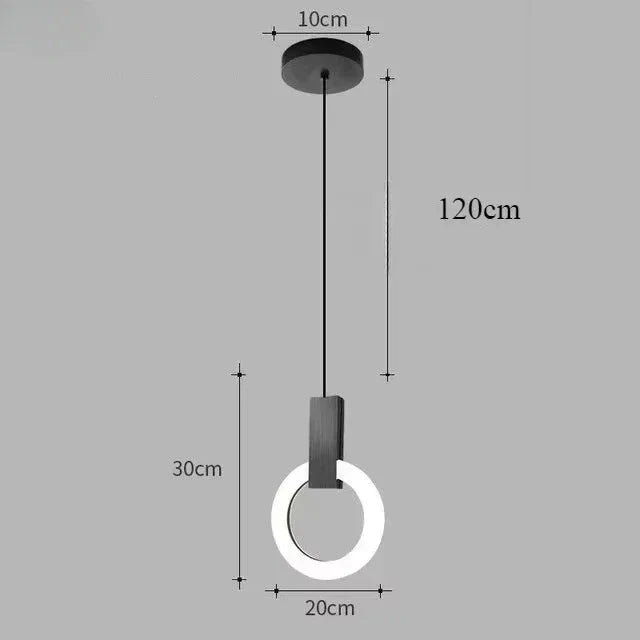 Modern LED Ring Pendant Light