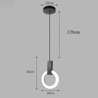 Modern LED Ring Pendant Light