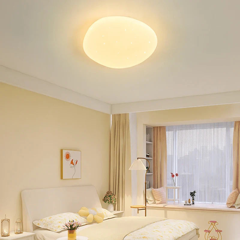 Organic LED Ceiling Light – Natural Stone Shape
