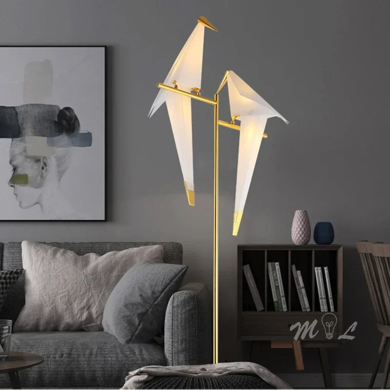 Origami Bird Lamp | Modern Decorative Table & Floor Light
