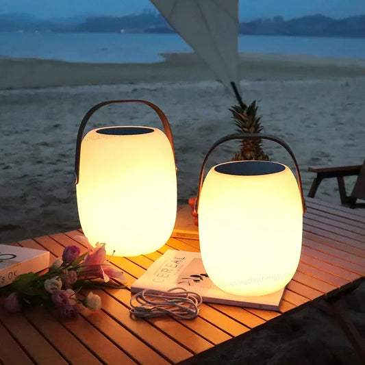 Portable LED Lamp with Handle – Wireless Decorative Light for Indoors & Outdoors
