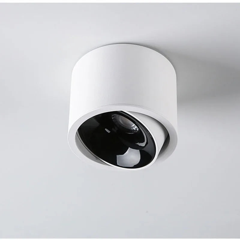 LED Surface-Mounted Ceiling Spotlight – Adjustable Angle, Modern Downlight