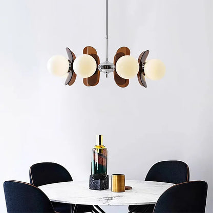 Retro Bauhaus Pendant Light with Globe Shades