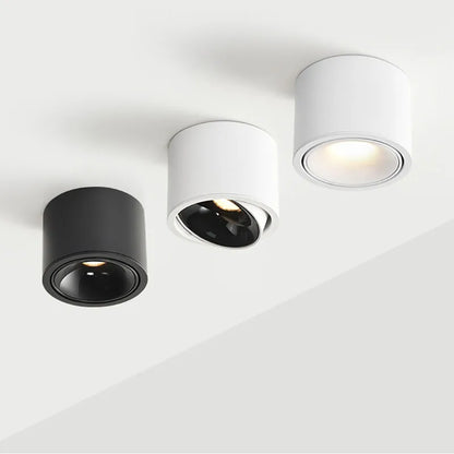 LED Surface-Mounted Ceiling Spotlight – Adjustable Angle, Modern Downlight