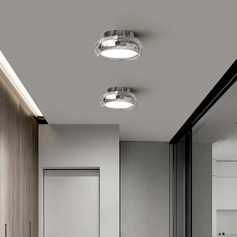 Modern Glass Ceiling Flush Mount Light