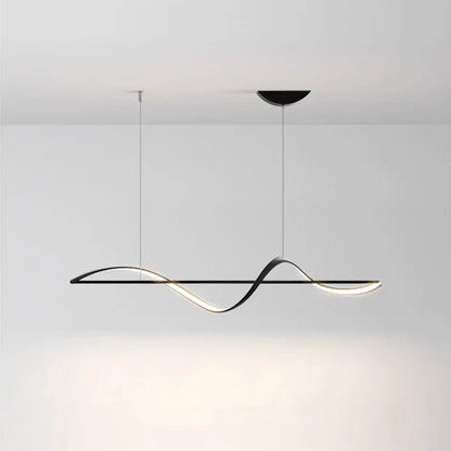 “Wave” LED Pendant Light – Modern Lighting for Dining Table or Kitchen Island