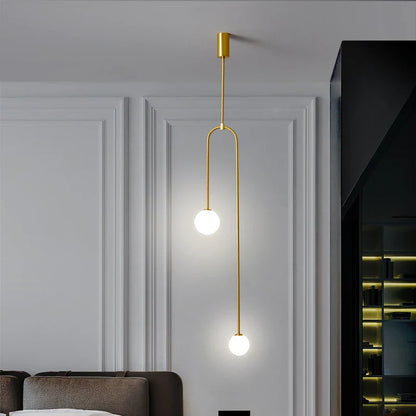 Minimalist LED Pendant Light with Spherical Shades