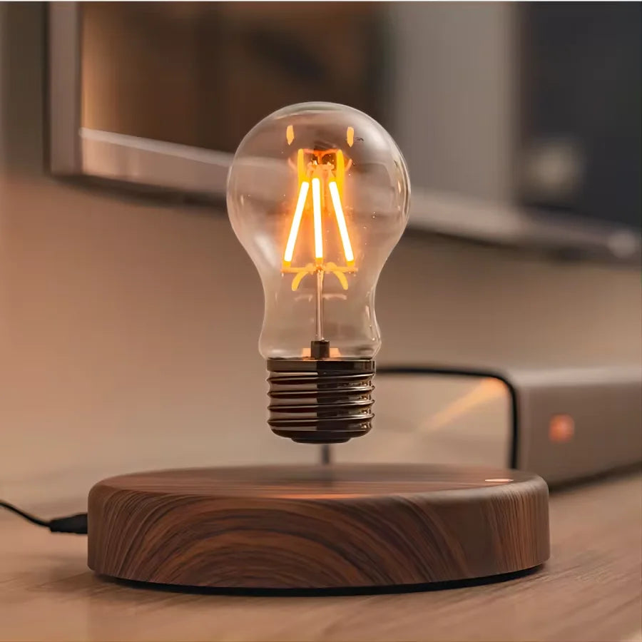 Levitating Bulb Desk Lamp – Floating Edison-Style LED