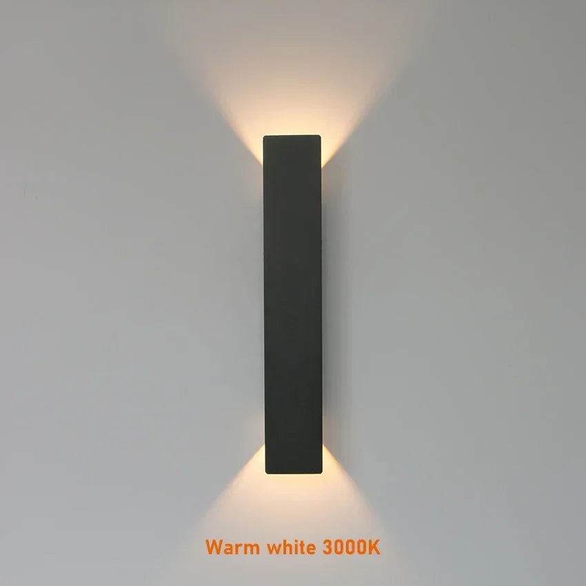 Modern Outdoor LED Wall Light – Up & Down Waterproof Facade Lamp