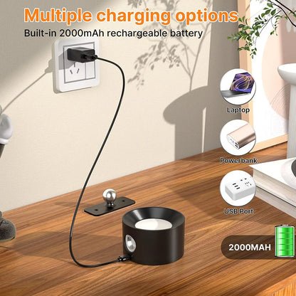 Wireless Detachable Wall Light – Rechargeable LED Lamp with 360° Rotation