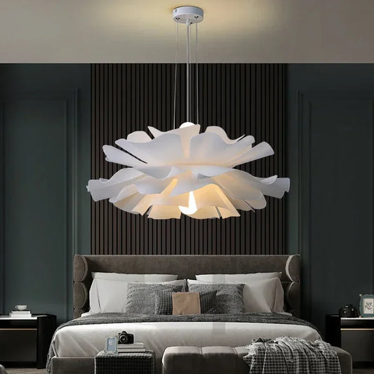 Lotus Flower Pendant Light – Decorative Ceiling Lamp with Layered Shade