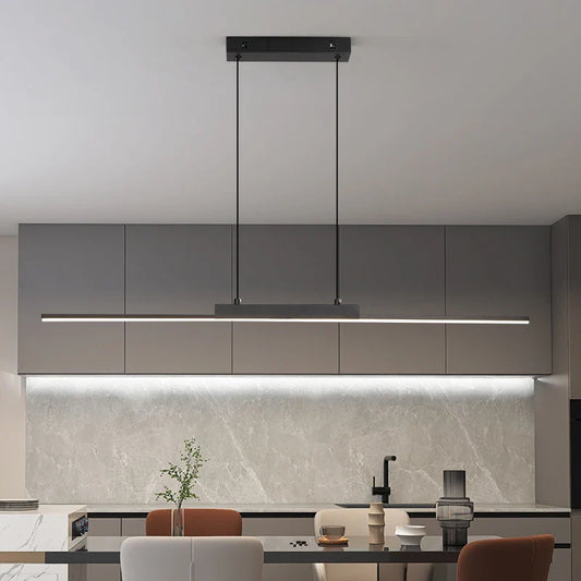 Modern Horizontal LED Pendant Light for Dining Table