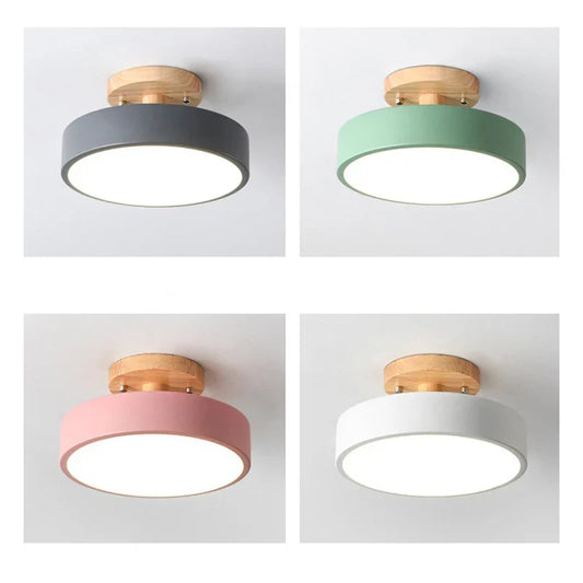 Modern Wooden LED Ceiling Light