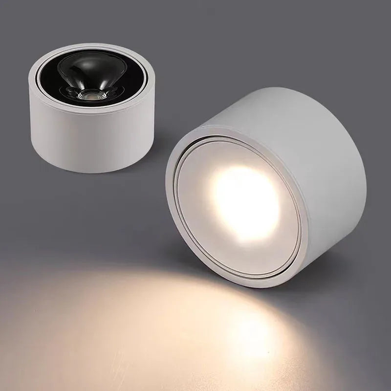 LED Surface-Mounted Ceiling Spotlight – Adjustable Angle, Modern Downlight