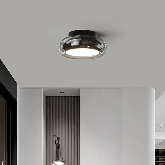 Modern Glass Ceiling Flush Mount Light