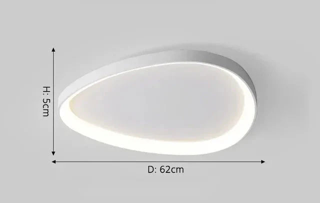 Asymmetric LED Ceiling Light – Modern Semi-Flush Mount