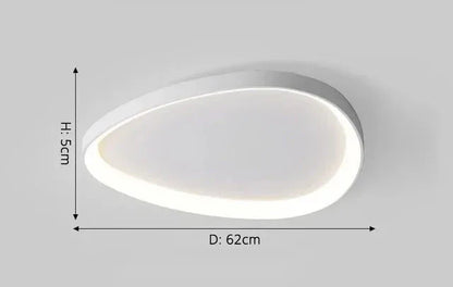 Asymmetric LED Ceiling Light – Modern Semi-Flush Mount