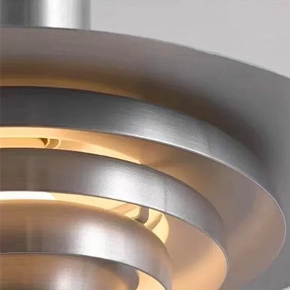 Retro Aluminium Pendant Light – Layered LED Ceiling Lamp