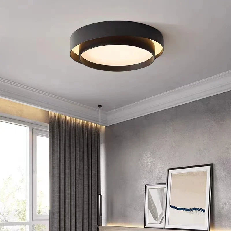 Modern LED Ceiling Light – Elegant Round Flush Mount for Living Room & Bedroom