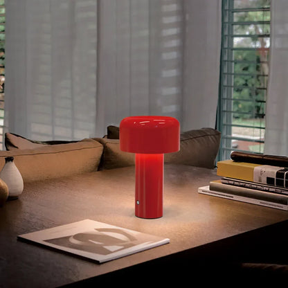 Mushroom LED Table Lamp – Portable, Rechargeable & Touch Control