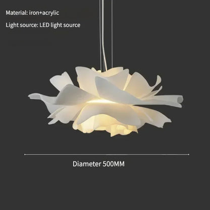 Lotus Flower Pendant Light – Decorative Ceiling Lamp with Layered Shade