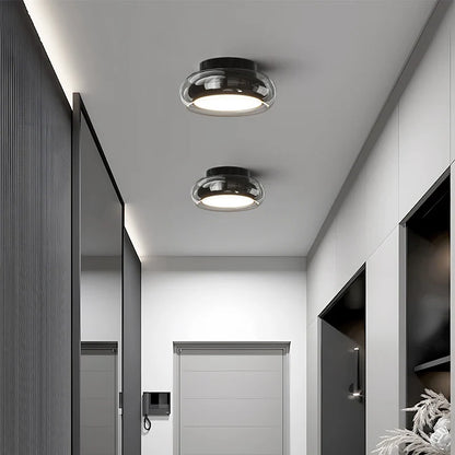 Modern Glass Ceiling Flush Mount Light
