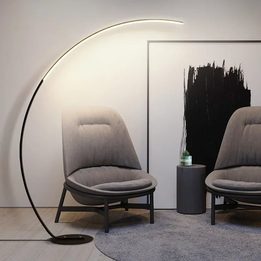 Arc LED Floor Lamp – Modern Minimalist Design
