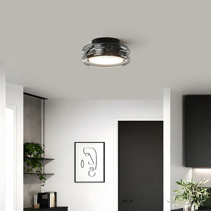 Modern Glass Ceiling Flush Mount Light